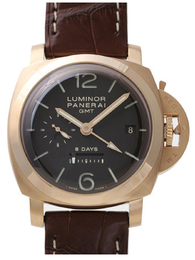 Panerai Luminor 1950 8 Days GMT 44mm Mens watch PAM00289 - Click Image to Close